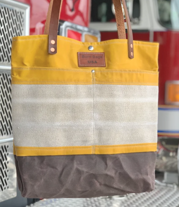 Unique Yellow Burn Bag - decommissioned Fire Hose