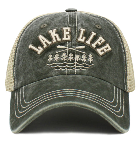 LAKE LIFE - IN NAVY BLUE, BLACK AND OLIVE