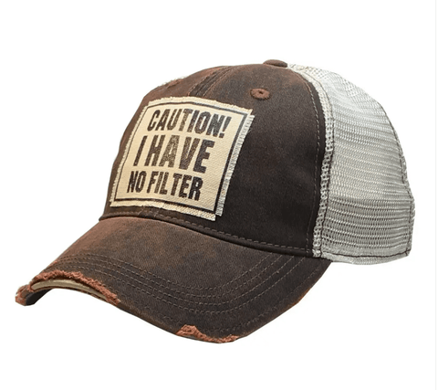 Brown Caution!  I have no Filter Hat