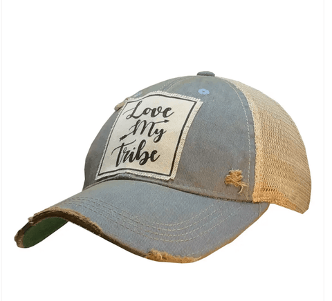 Blue Denim Love My Tribe Trucker Hat